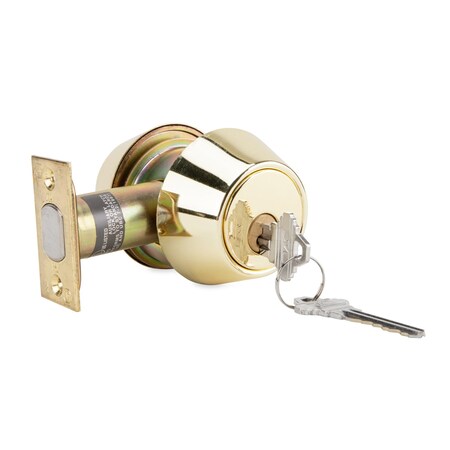 Trans Atlantic Co. 700 Series Grade 2 Bright Brass Double Cylinder Deadbolt DL-DB760-US3